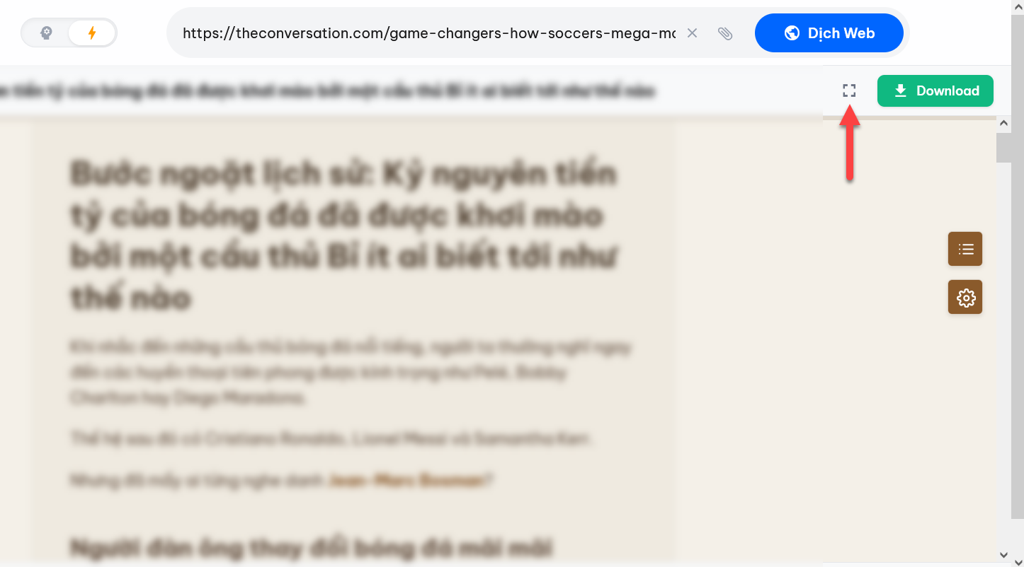 Chế độ Toàn màn hình
